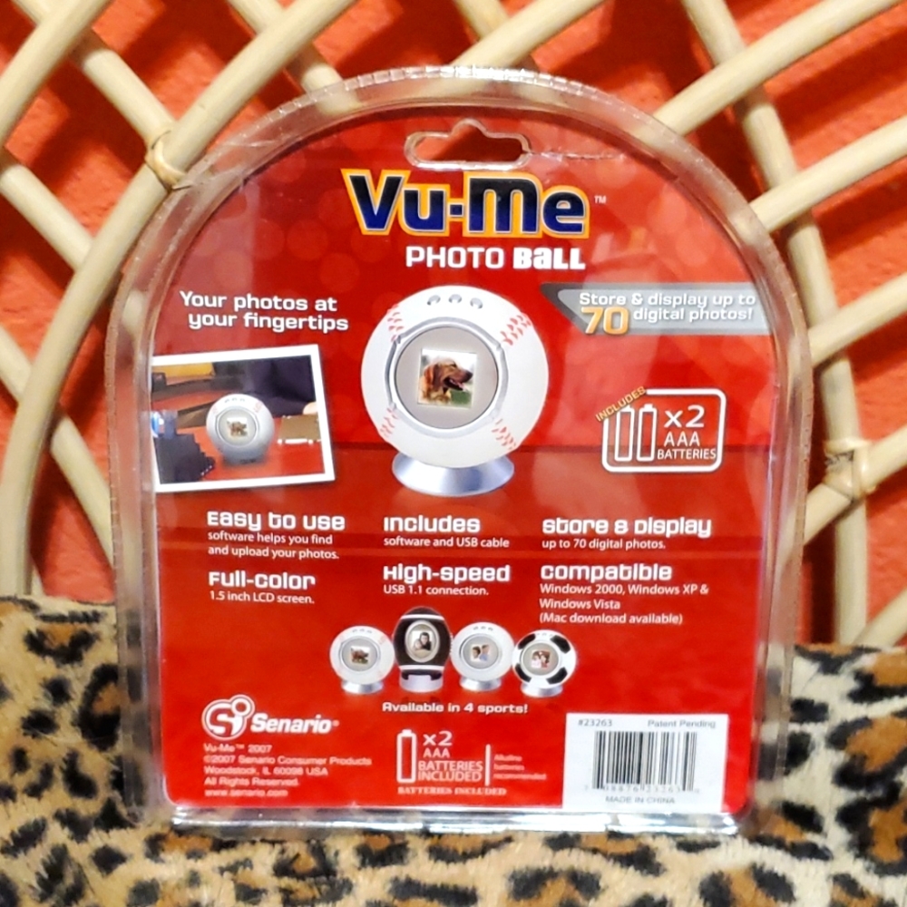 Digital Vu-Me Baseball Photo Frame - Picture 2 of 2